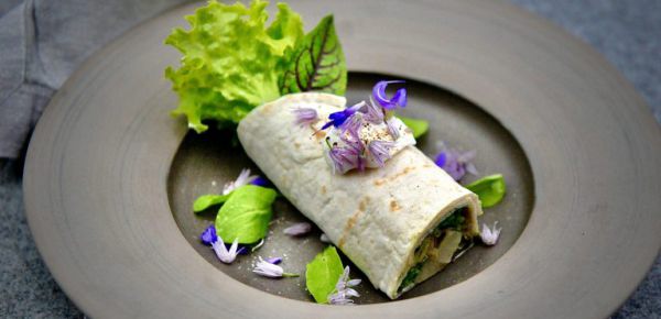 Rhabarber-Spargel-Burrito