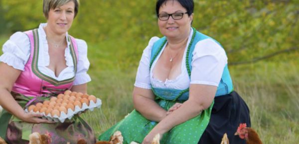 Aus Eiern vom eigenen Hühnerhof