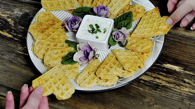 Schinkenwaffeln