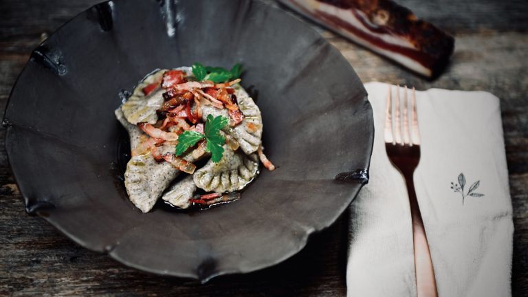 Buchweizen-Kürbis Schlutzkrapfen