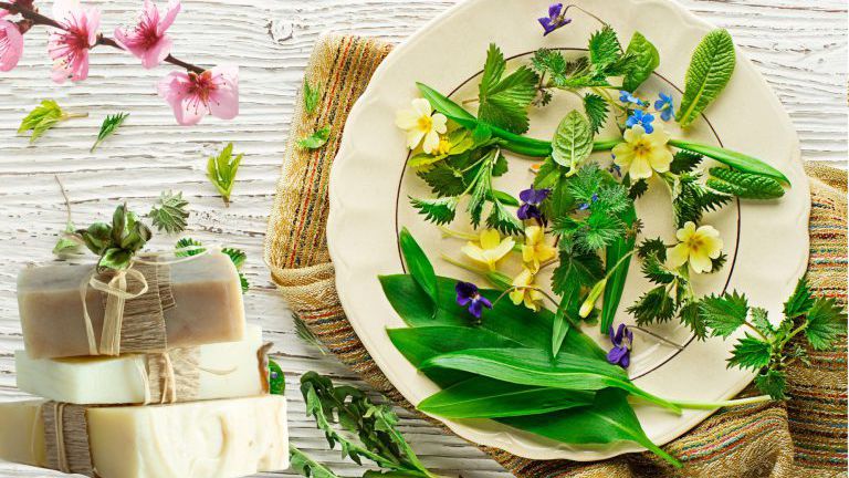 Frühling Kräuter Seifen