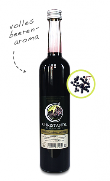 HOLUNDERBEERENSIRUP - Obstbau Christandl - Bauernladen