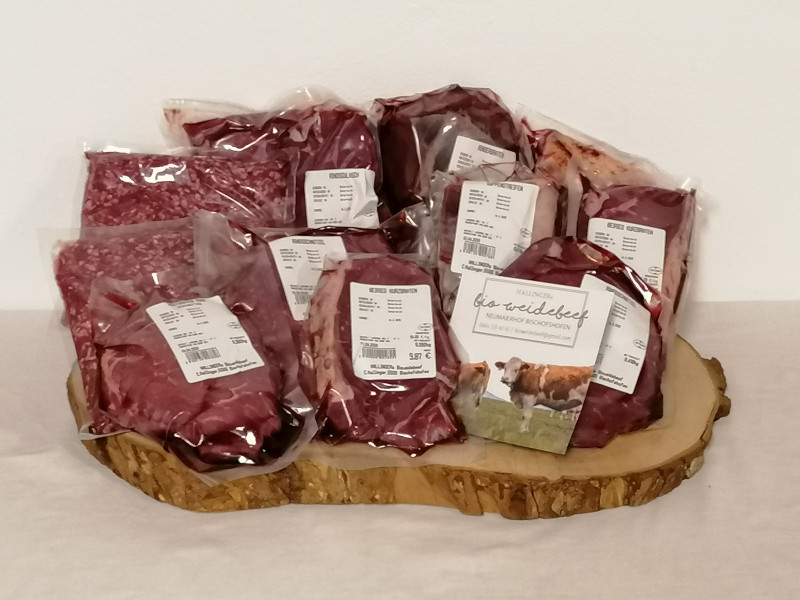 Fleischpaket vom Rind kaufen 18 Produkte Bauernladen