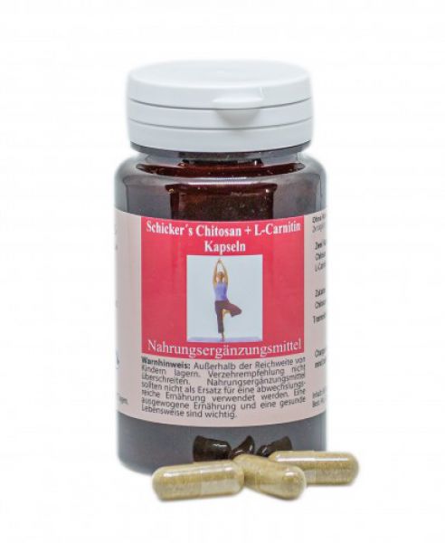 chitosan l-carnitin kapseln 500mg Chitosan 1200 mg - 60
