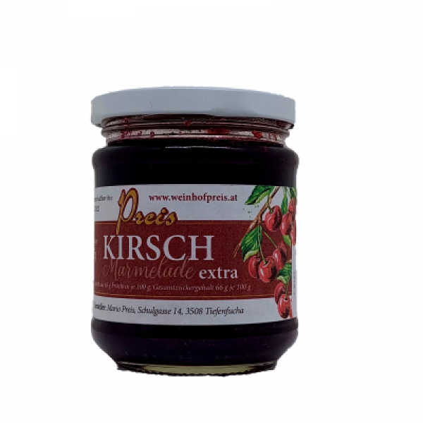 Kirsch Marmelade extra - Weinhof Preis - Bauernladen