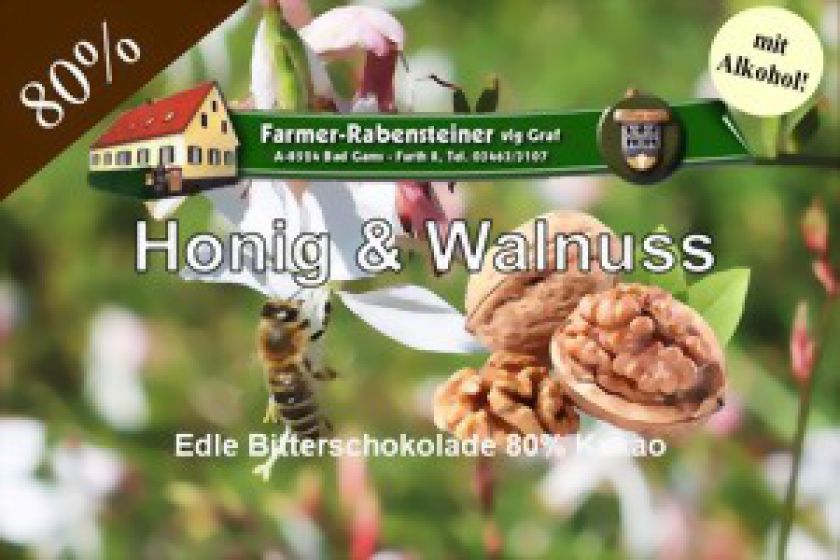 Schokolade - Honig &amp; Walnuss - Farmer Rabensteiner vlg. Graf - Bauernladen