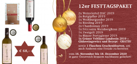 12er Festtagspaket inkl. Glühweinpaket vom Weingut Christen
