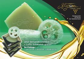 STYRIAN LUXURY SOAP “AKTION” VERSANDKOSTENFREI+GRATIS LUFFA