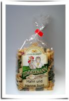 Bunte Hahn und Henne