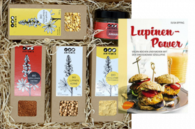 Geschenkbox "Lupinen- Power" inkl. Kochbuch
