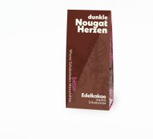 Nougat Herzen/Sterne/Eier dunkle Schokolade