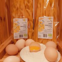 Bio Dinkel Bandnudeln aus Dinkel Auszugsgreiß mit Ei 