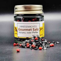 Gourmet Salz; Vulcano, roter Pfeffer