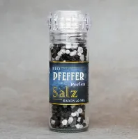 Perlen Salz & Pfeffer Keramik Mühle