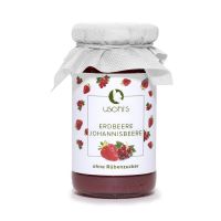 Erdbeere - Johannisbeere - Fruchtaufstrich mit 80% Frucht