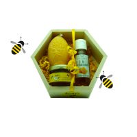 Osterwabe mit Honigshampoo, Honig & Bienenwachsei
