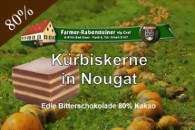 Schokolade - Kürbiskerne in Nougat