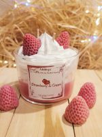 Dessert Sojawachskerze - Strawberry & Creme 