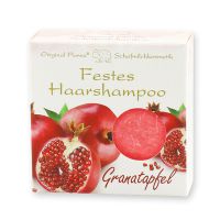 Festes Haarshampoo mit Schafmilch 58g Granatapfel 
