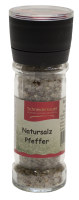 Natursalz mit Pfeffer in der Mühle, 90g