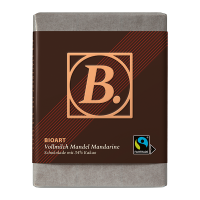BIOART Schoko Vollmilch Mandel Mandarine 70g, Fairtrade