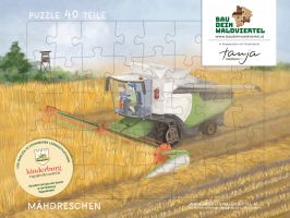 Kinderpuzzle Mähdreschen 40 Teile 