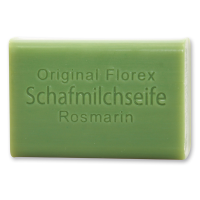 Schafmilchseife eckig 100g, Rosmarin