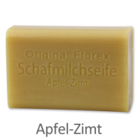 Schafmilchseife eckig, Apfel- Zimt