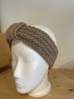 Handgestrickte Stirnbänder aus 100% Alpakawolle, Naturfarben