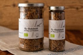Bio-Dinkelmüsli mit Hanf und Cranberries