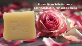Rosenblüten Seife Naturel