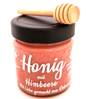 Honig mit Himbeeren 