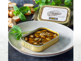 Muscheln mit Knoblauch und Petersilie