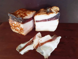 Mangalitza-Knoblauchspeck