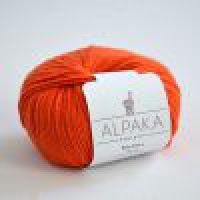 Alpaka Exclusiv - Baby Alpaka Wolle Orange