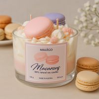 Dessert Sojawachskerze - Macarons