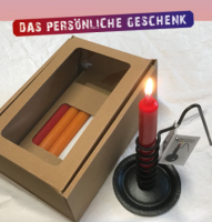 Kerzenleuchter in der Geschenkbox