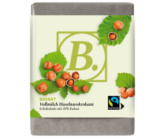 B. Schoko Vollmilch Haselnusskrokant - Fairtrade