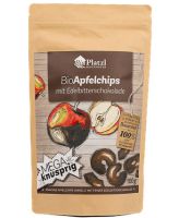 Bio Apfelchips mit Edelbitterschokolade 100g
