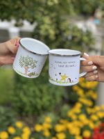 "WeltRettertasse" Emaille Tasse