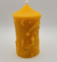 Kerze Winterlandschaft