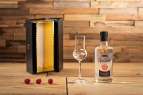 Apfelino Himbeer-Edelbrand 0,35 L in der Geschenkpackung