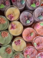 BIO Kerze "Frühling" mit Holzdeckel - 30 Stunden