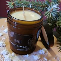 Natürliche Sojawachskerze - spicy orange 