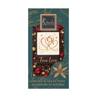 Premium Bitterschokolade „True Love“Himbeere, Rose, Pistazie