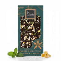 Premium Bitterschokolade - Zitrone, Minze & Salzflocken 