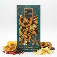 Premium Milchschokolade - Brezel, Crispy Chips, roter Pfeffe