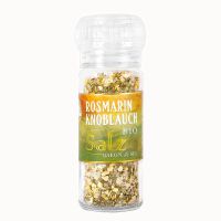 Rosmarin Knoblauch-Salz Keramik Mühle
