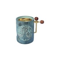 Höhenverstellbares Specksteinstövchen „Lebensbaum“ 