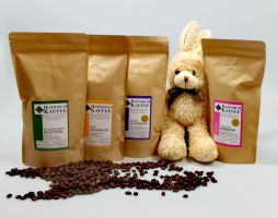Kuschelhase trifft Kaffeebohnen